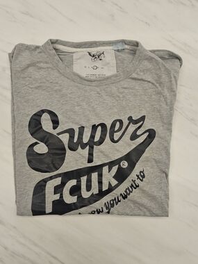French Connection Grey Short Sleeve Graphic Tee